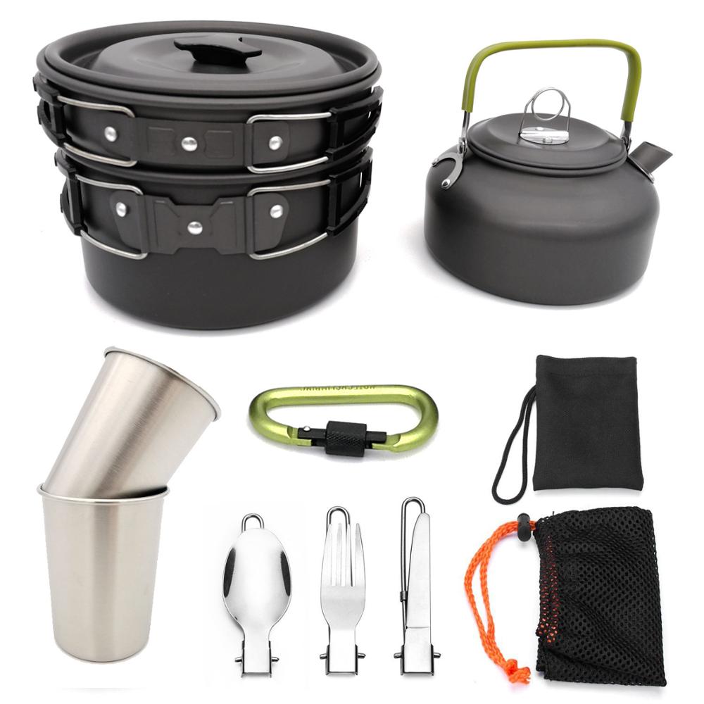 Outdoor Camping Cookware Travel Tableware and Utensils Set