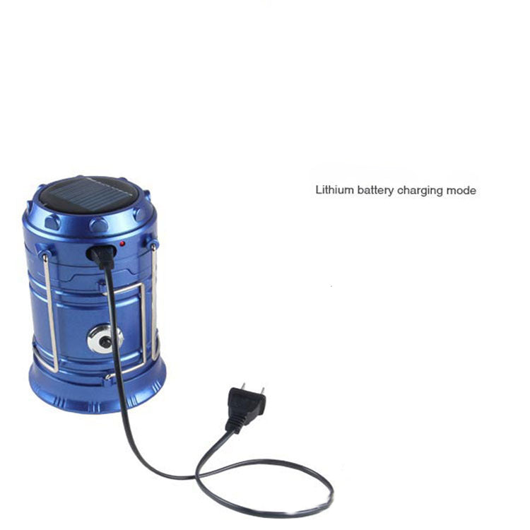 Solar Charging Multifunctional Telescopic Camping Lantern for Outdoor Use