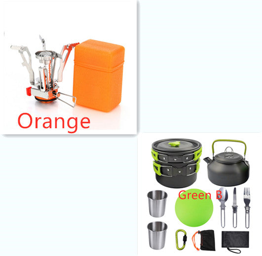 Outdoor Camping Cookware Travel Tableware and Utensils Set