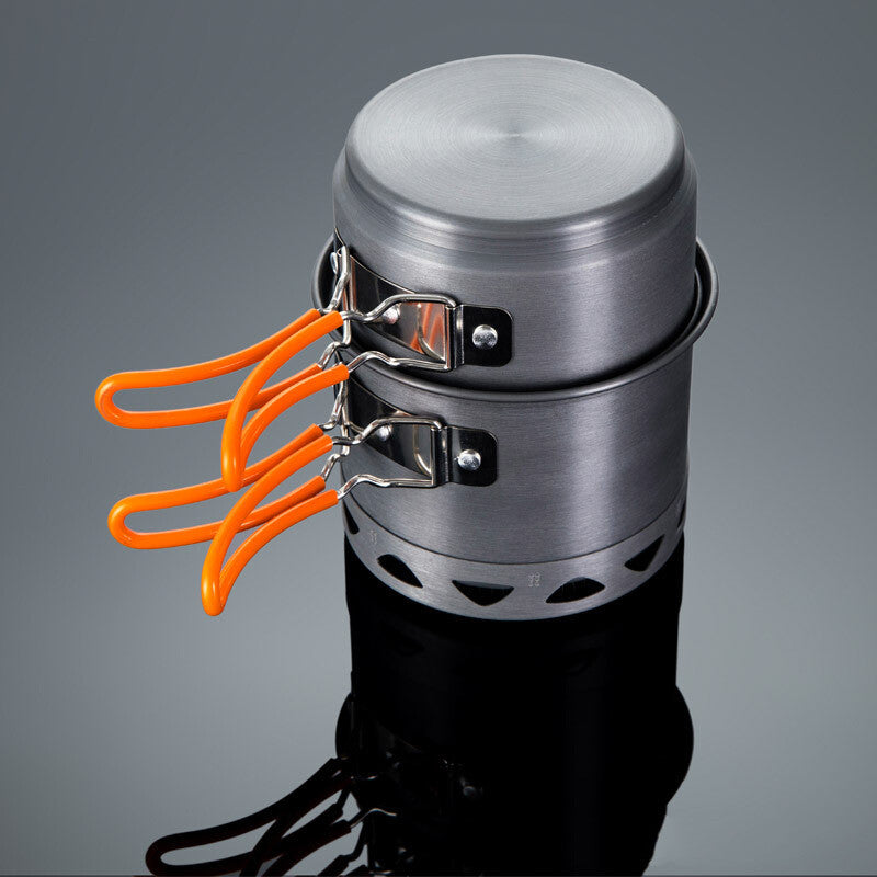 Outdoor Heat Collecting Single-Pot Camping Cookware