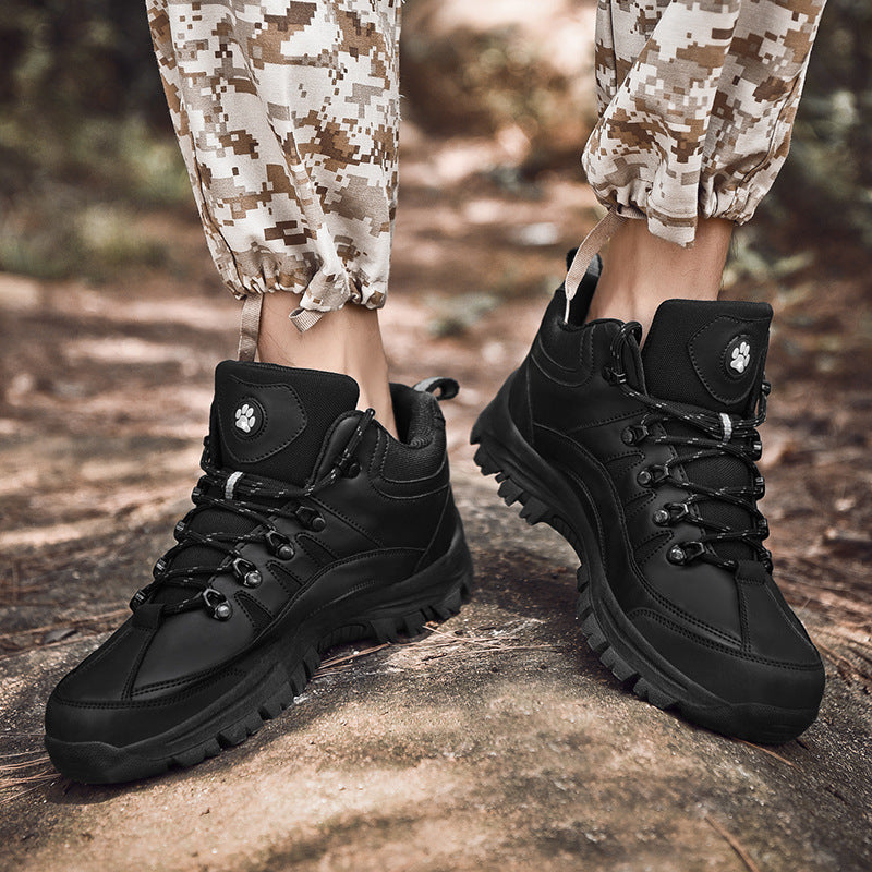 Fashionable Non-Slip Military-Style Hiking Shoes For Outdoor Use