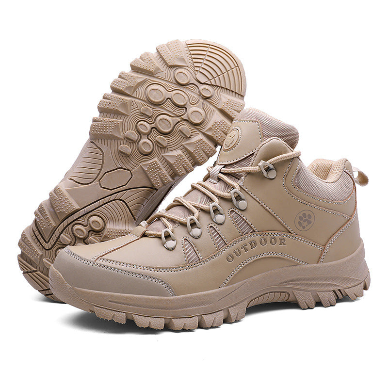 Fashionable Non-Slip Military-Style Hiking Shoes For Outdoor Use