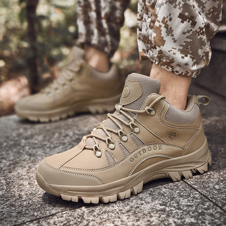 Fashionable Non-Slip Military-Style Hiking Shoes For Outdoor Use