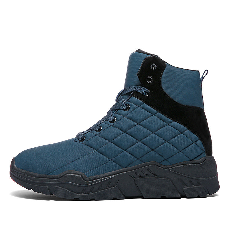 Snow Boots High Top Waterproof Velvet Lined Hiking Shoes