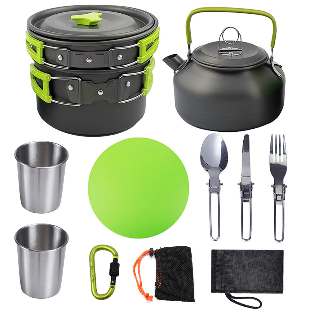 Outdoor Camping Cookware Travel Tableware and Utensils Set