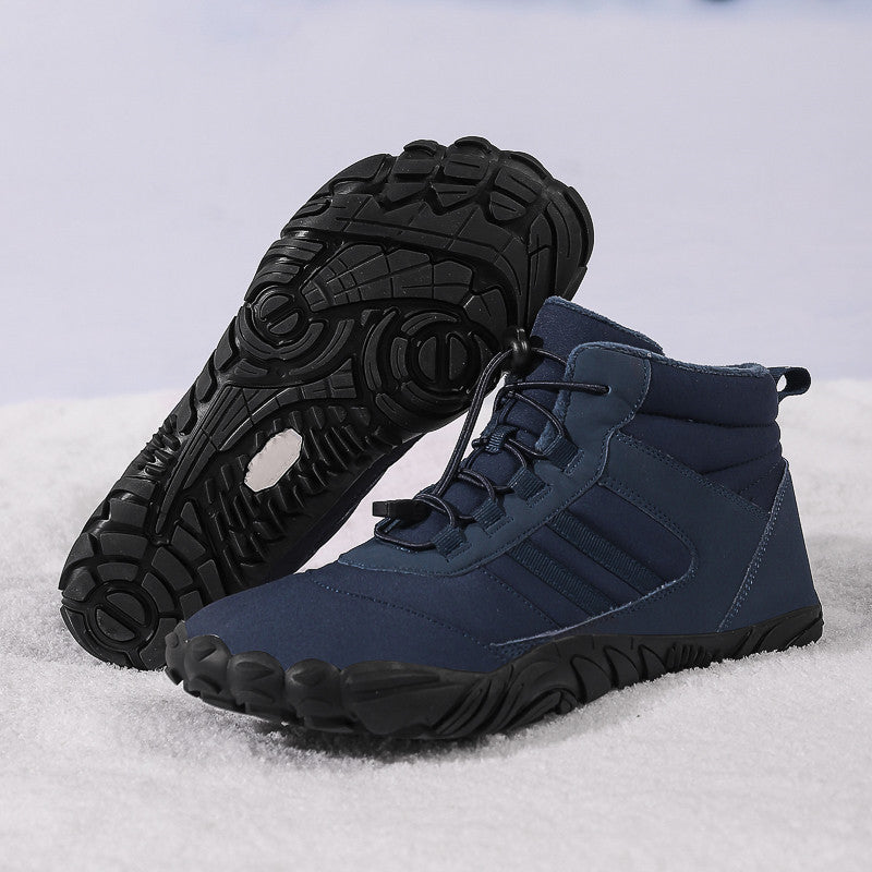 High-Top Snow Boots Non-Slip Warm Velvet Lined Hiking And Skiing Shoes