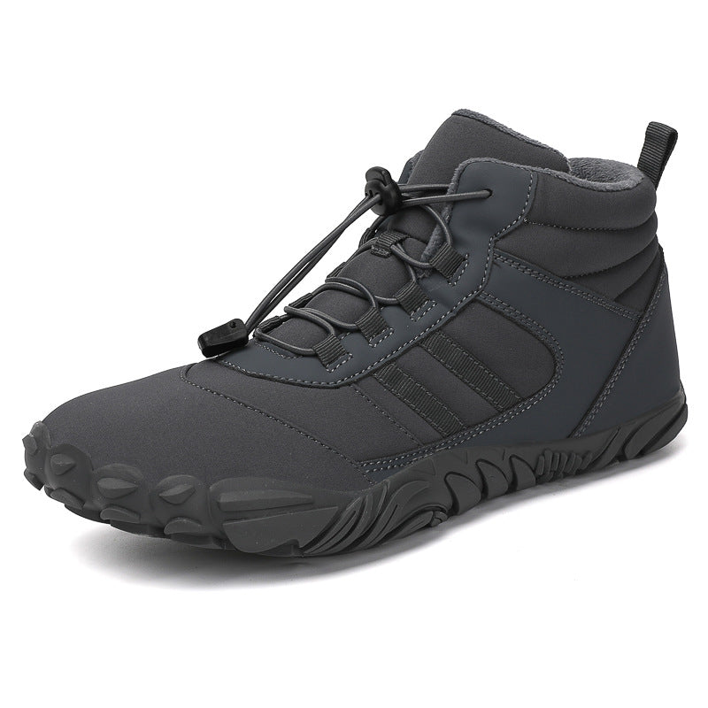 High-Top Snow Boots Non-Slip Warm Velvet Lined Hiking And Skiing Shoes