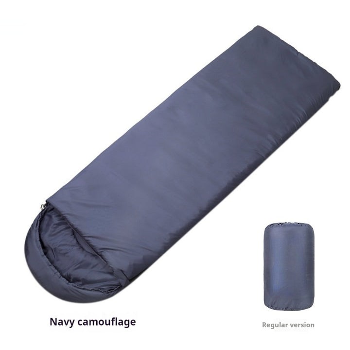 Warm Winter Cotton Envelope Sleeping Bag for Outdoor Camping and Travel