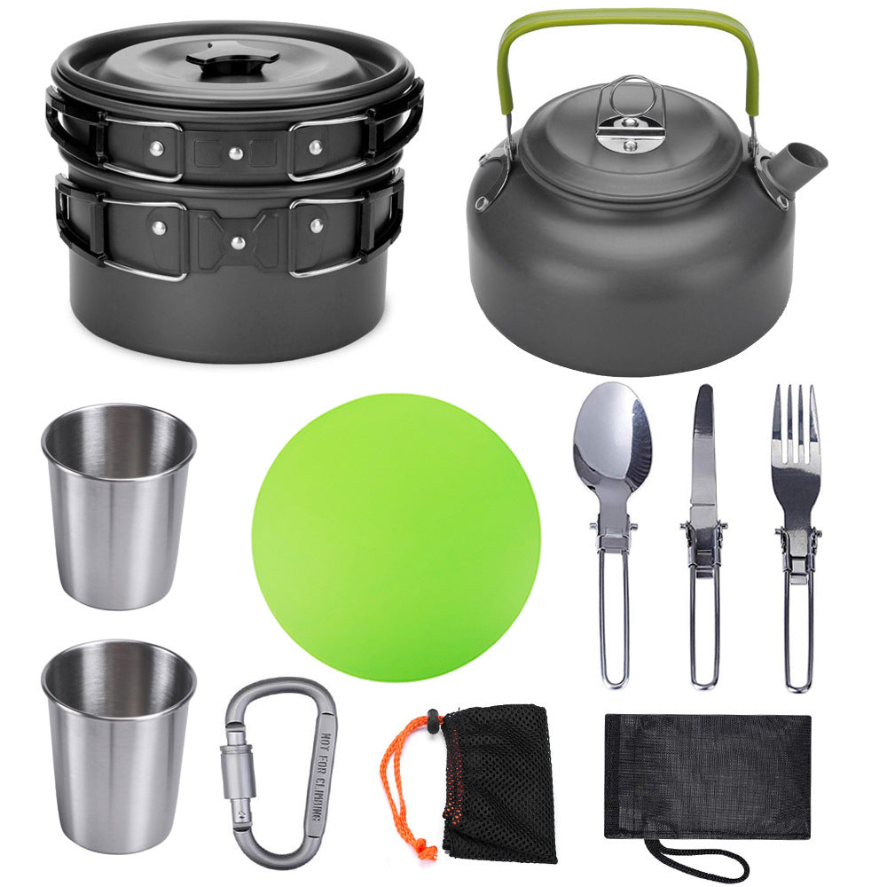 Outdoor Camping Cookware Travel Tableware and Utensils Set