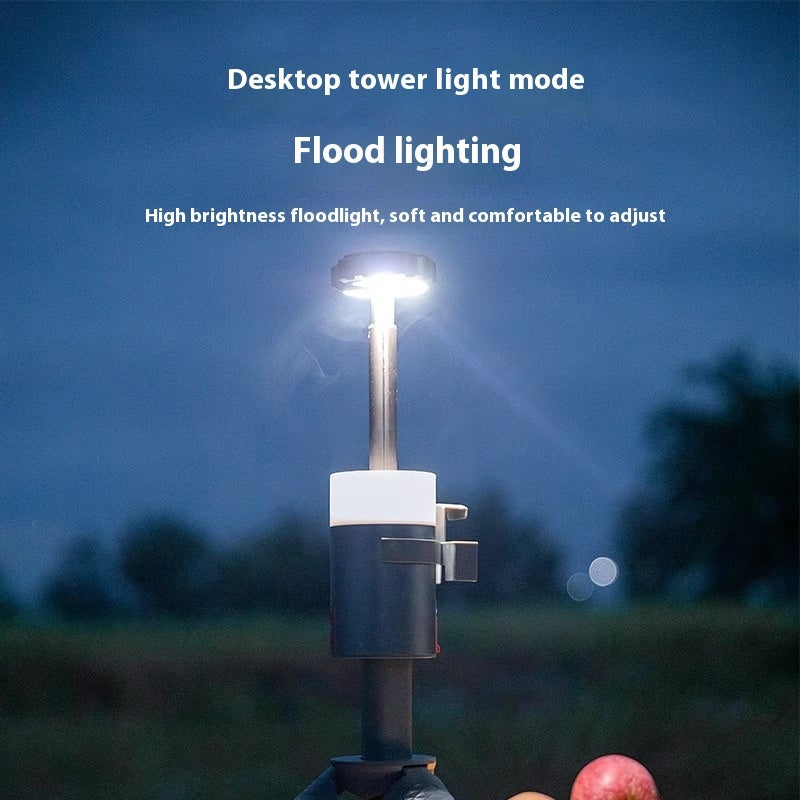 Portable Multi-Function Outdoor Camping Lantern with Aluminum Bracket