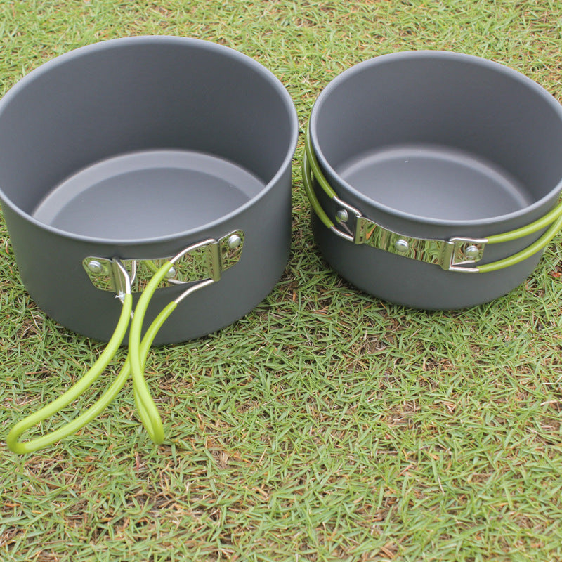 Outdoor Portable Non-Stick Camping Cookware Set for 2–3 Persons