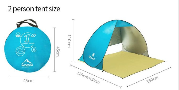 Beach Tent Double Automatic UV Protection Sunshade Camping Tent