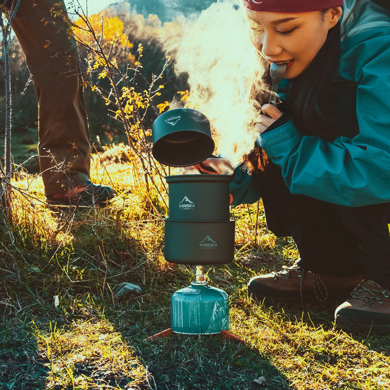 Widesea Outdoor Heat Collecting Camping Cookware Set