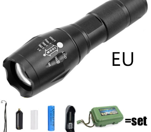 Super Bright Rechargeable Waterproof Tactical Flashlight for Camping