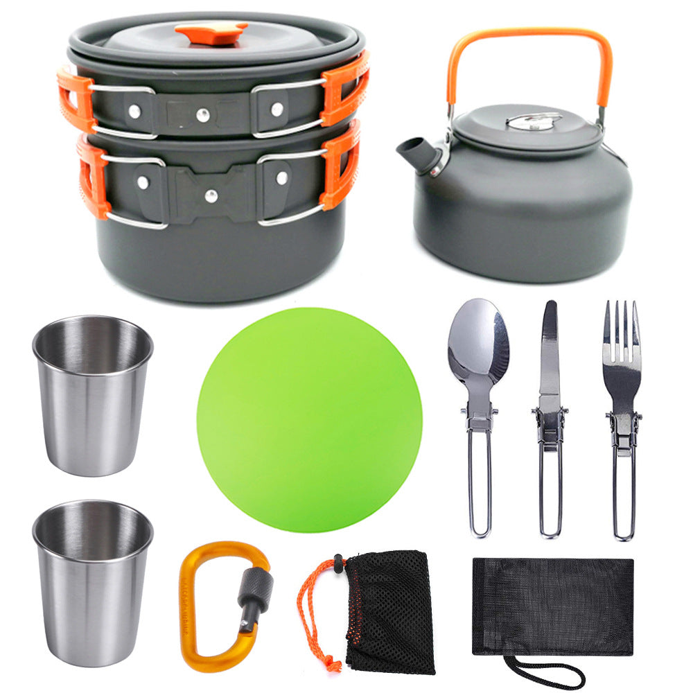 Outdoor Camping Cookware Travel Tableware and Utensils Set