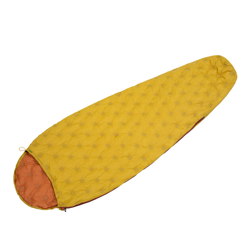 Outdoor Camping Mummy-style Color Block Sleeping Bag