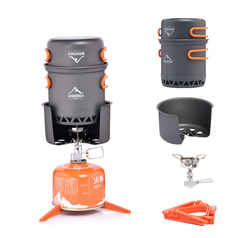 Widesea Outdoor Heat Collecting Camping Cookware Set