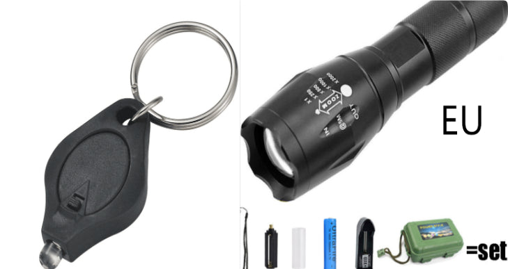 Super Bright Rechargeable Waterproof Tactical Flashlight for Camping