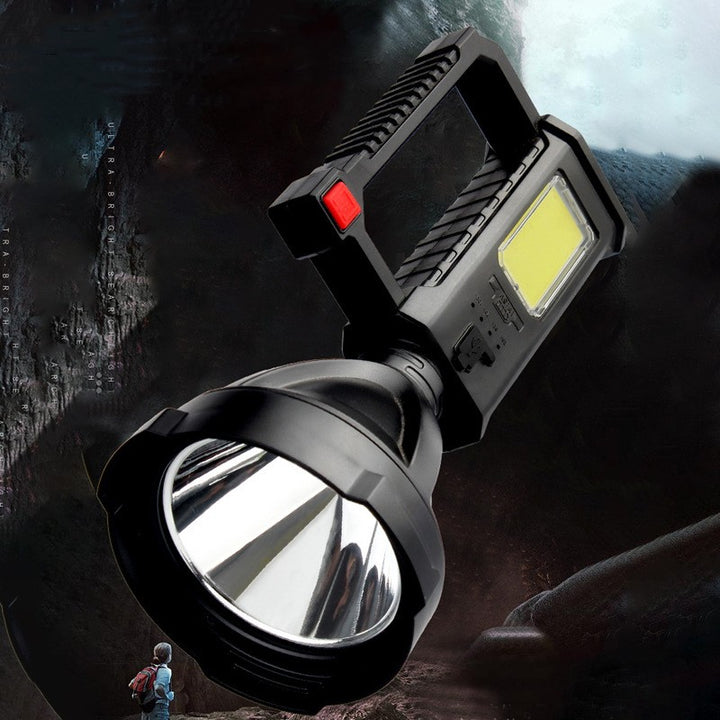 High-Power Portable Fishing and Camping Flashlight with Bracket