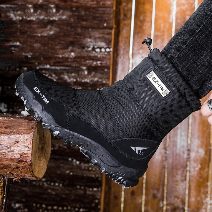 Men's Waterproof Fleece-Lined Snow and Ski Hiking Boots