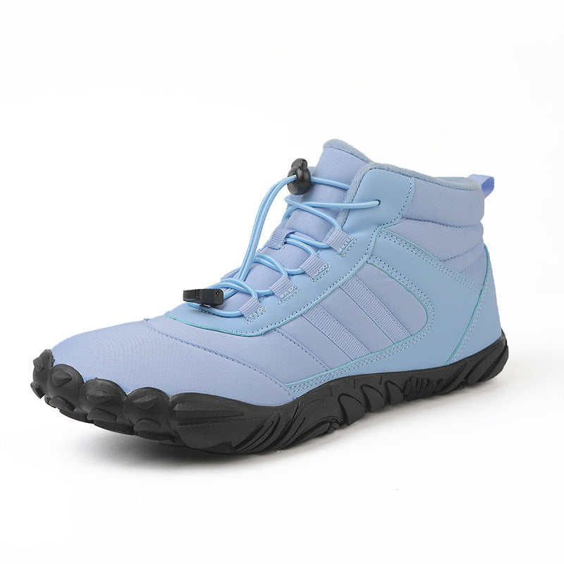 High-Top Snow Boots Non-Slip Warm Velvet Lined Hiking And Skiing Shoes