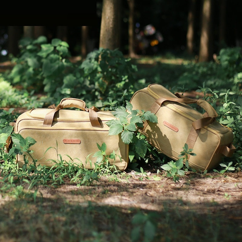 Outdoor Camping Thickened Cookware Set with Gas Stove and Bag